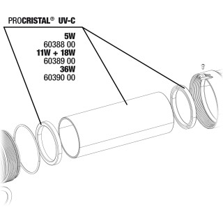 JBL ProCristal UV-C Quartzglaskolben - 5Watt