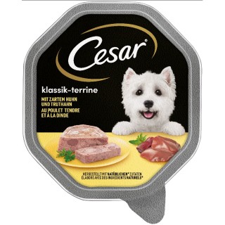 Megapack Cesar Schale 14 x 150 g - Klassiker mit zartem Huhn und Truthahn