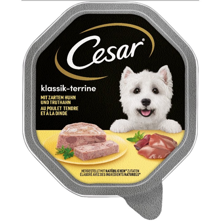 Megapack Cesar Schale 14 x 150 g - Klassiker mit zartem Huhn und Truthahn
