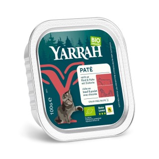 Sparpaket Yarrah Bio 48 x 100 g - Pâté: Bio-Rind mit Bio-Zichorie