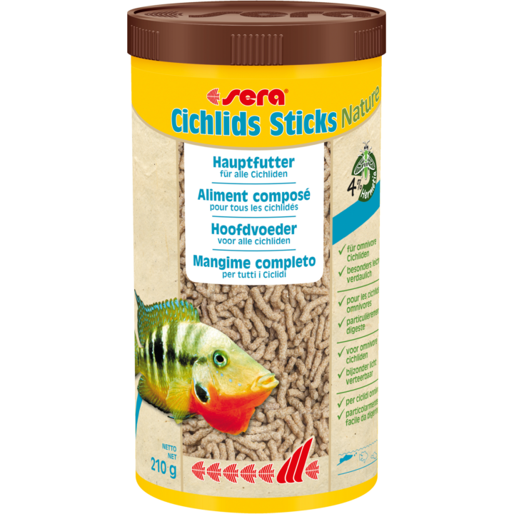 Sera Cichlids Sticks Nature - 1L