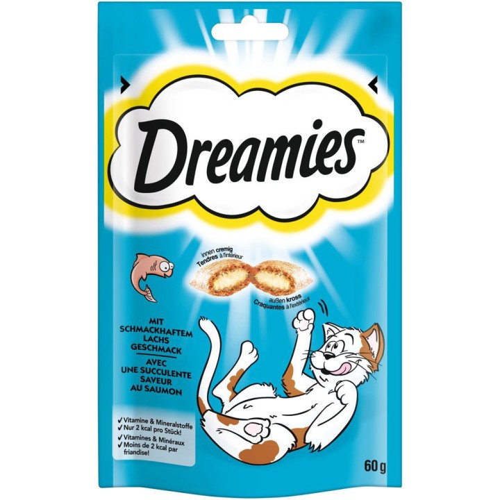 Dreamies Katzensnack Klassik - Sparpaket Lachs (6 x 60 g)