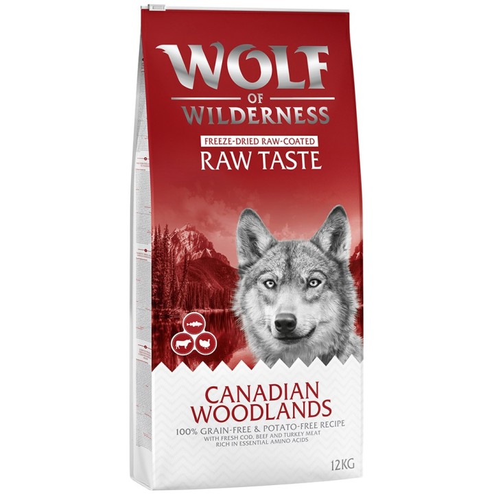 Wolf of Wilderness "Canadian Woodlands" Rind, Kabeljau & Truthahn - getreidefrei - 12 kg