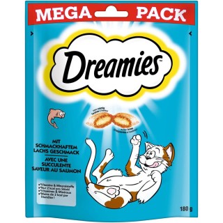 Dreamies Katzensnacks Mega Pack - Sparpaket Lachs (4 x 180 g)