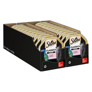 Megapack Sheba Schale 44 x 85 g - Classics in Pastete mit Lachs