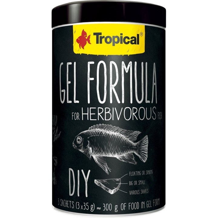 Tropical Gel Formula for Herbivorous Fish - 1.000 ml