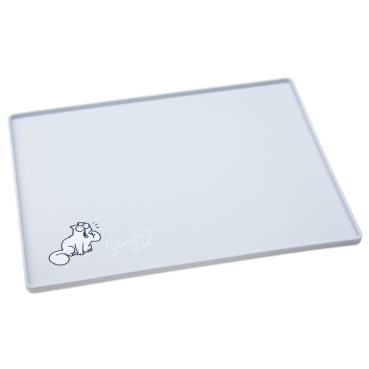 Simon's Cat Napfunterlage, grau - L 40 x B 30 cm