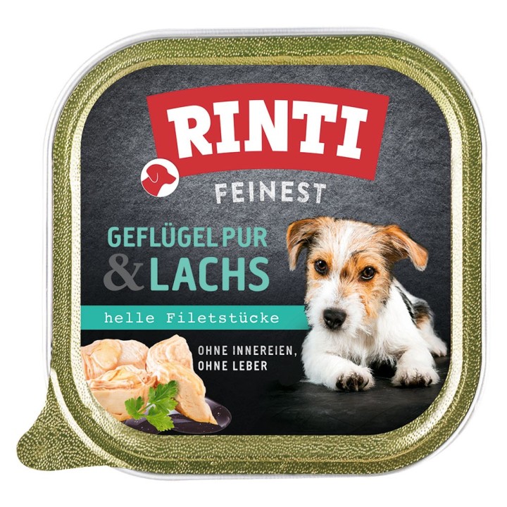 RINTI Feinest Schälchen 11 x 150 g - Geflügel & Lachs