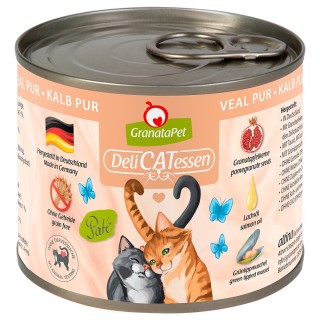 GranataPet DeliCatessen 6 x 200 g - Kalb PUR