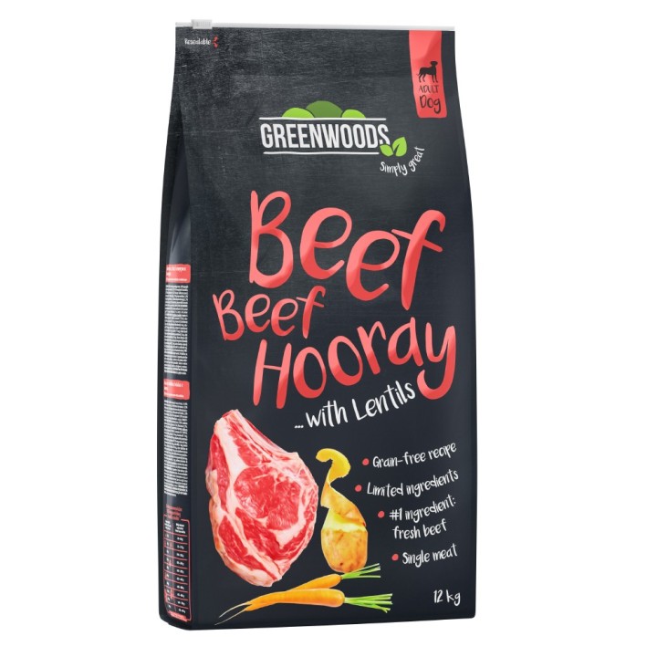 Greenwoods Rind mit Linsen, Kartoffeln und Karotten 12 kg