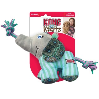 KONG Knots Carnival Elephant - Größe S/M: L 9 x B 17 x H 13 cm