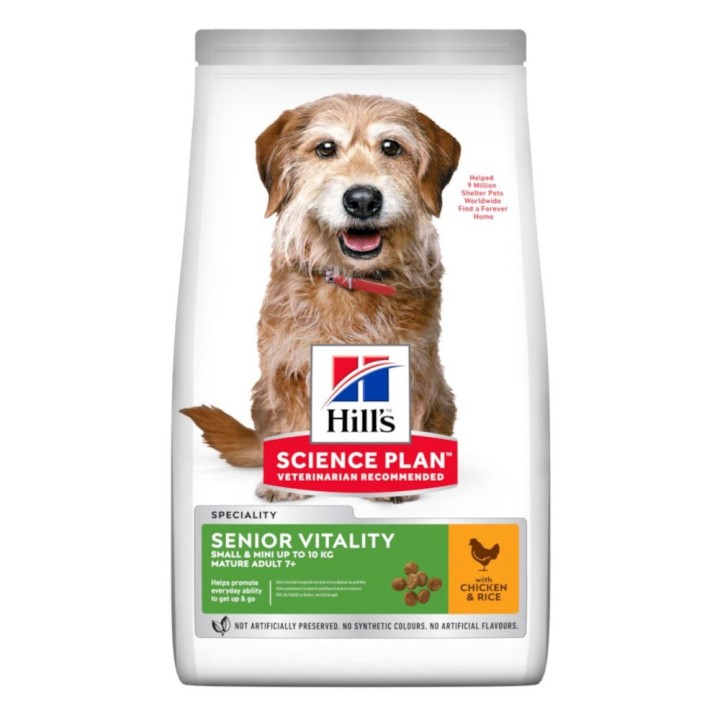 Hill's Science Plan Mature Adult Senior Vitality 7+ Small & Mini mit Huhn - 6 kg