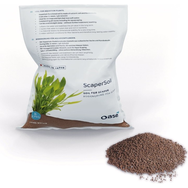 Oase ScaperLine Soil - 1,5 bis 3 mm, braun - 3L