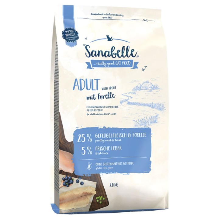 Sparpaket Sanabelle 2 x 2 kg - Adult mit Forelle