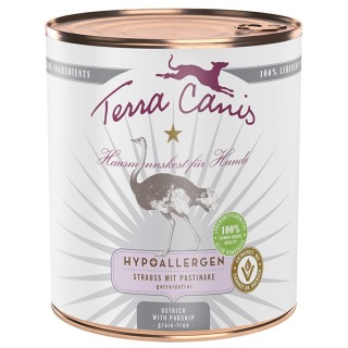 Terra Canis Hypoallergen 6 x 800 g - Strauß mit Pastinake