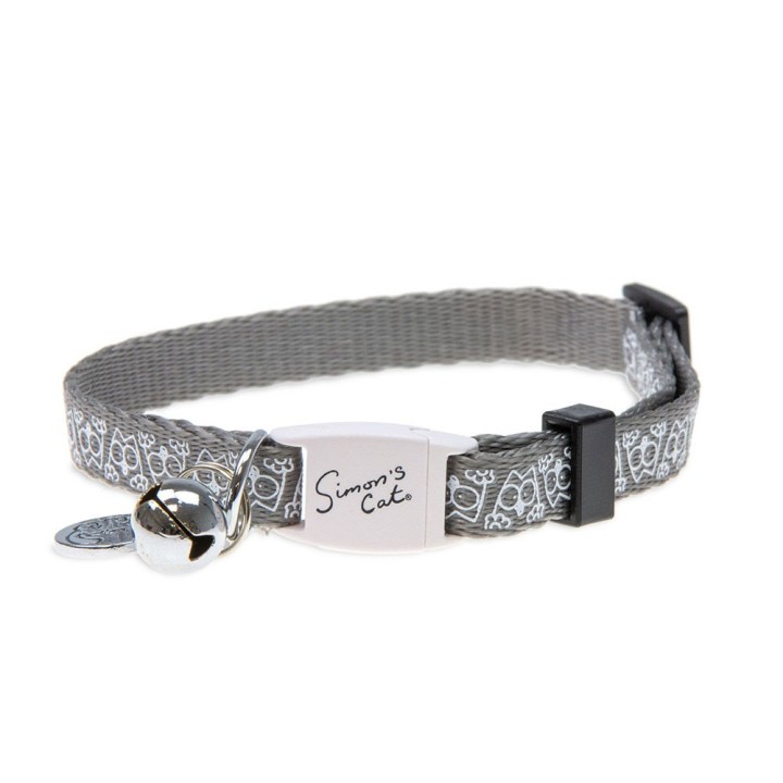 Simon's Cat Katzenhalsband - grau