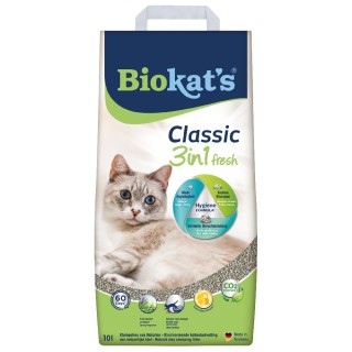 Biokat´s Classic 3in1 Fresh Katzenstreu Frühling - 10 l