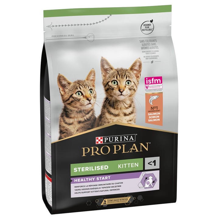 PURINA PRO PLAN Sterilised Kitten Healthy Start Lachs - 3 kg