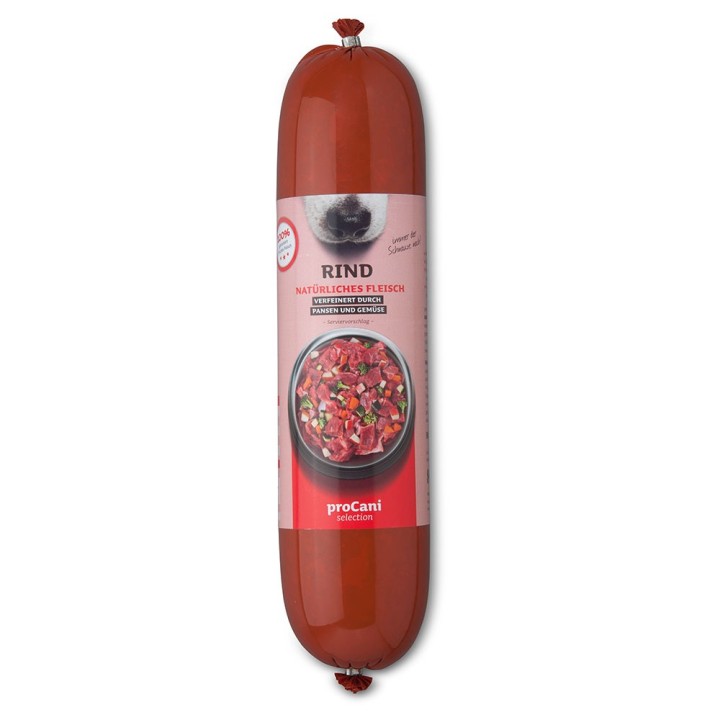 proCani Kochwurst Rind Menü - 10 x 800 g