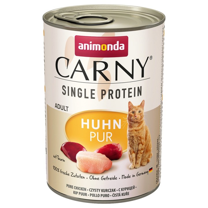 animonda Carny Single Protein Adult 6 x 400 g - Huhn pur