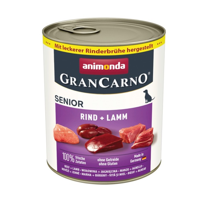Sparpaket animonda GranCarno Original 24 x 800 g - Senior: Rind & Lamm