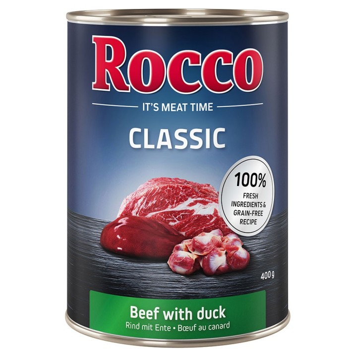 Top-Angebot Rocco Classic 24 x 400 g - Rind mit Ente