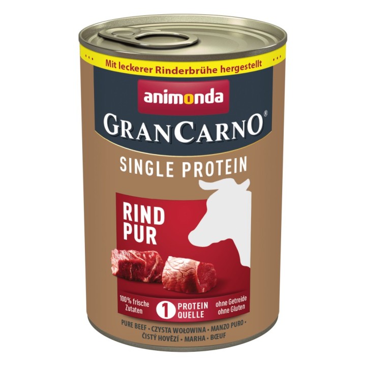 animonda GranCarno Adult Single Protein 6 x 400 g - Rind Pur