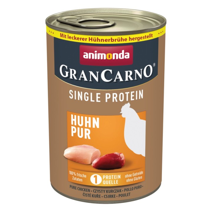 animonda GranCarno Adult Single Protein 6 x 400 g - Huhn Pur