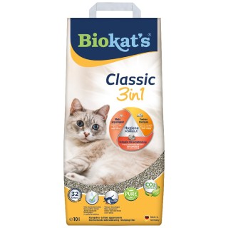Biokat's Classic 3in1 Katzenstreu Parfümfrei - 10 l