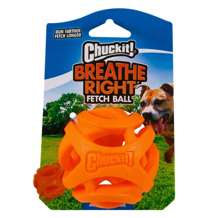 Chuckit! Breathe Right Fetch Ball - 1 Stück, Medium: Ø 6,5 cm