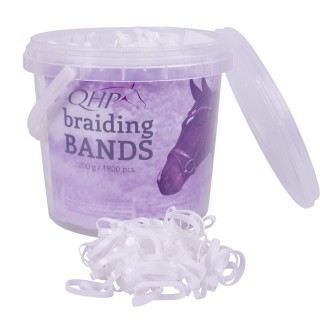 Breite Gummibänder für Pferde zum Flechten aus Kautschuk Q-essentials