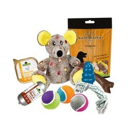 Überraschungs- Spielpaket für Welpen