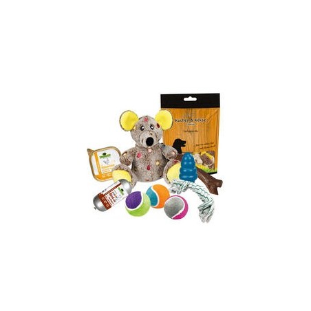 Überraschungs- Spielpaket für Welpen