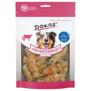 Dokas Hundesnack Hühnerbrust Kaurolle - Sparpaket: 2 x 250 g