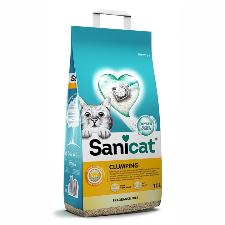 Sanicat Klumpende Katzenstreu Parfümfrei - 10 l