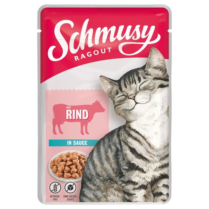 Schmusy Ragout in Sauce 22 x 100 g - Rind