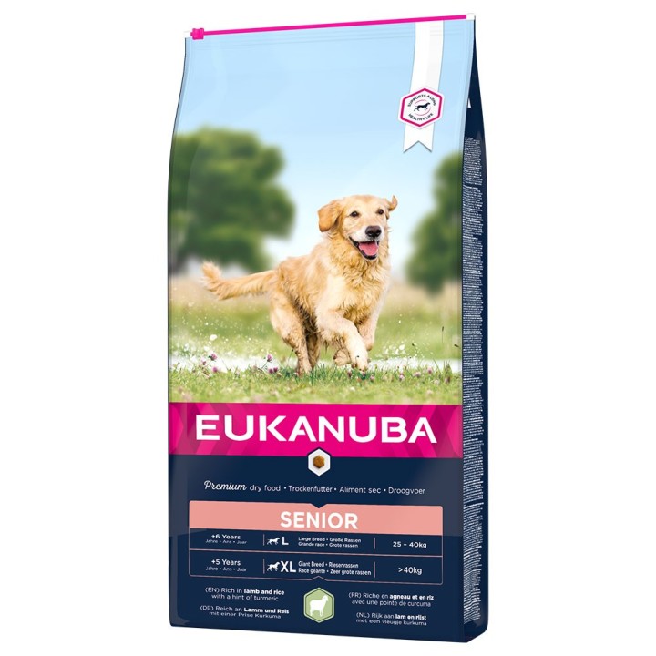 Eukanuba Senior Large & Giant Breed Lamm & Reis - 12 kg