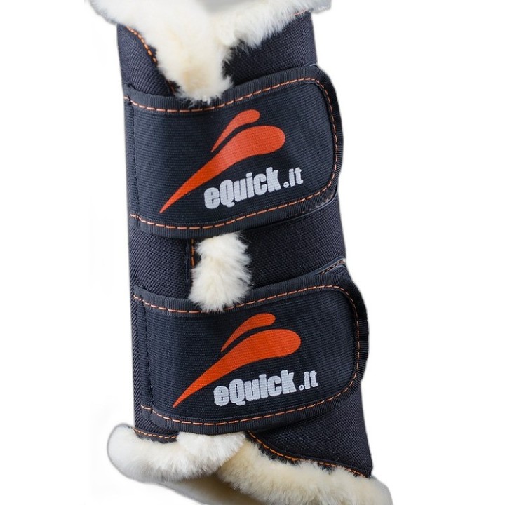 Gamaschen für Pferde vorne eQuick Etraining fluffy