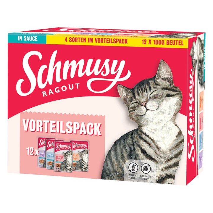 Schmusy Ragout in Sauce Mix 12 x 100 g