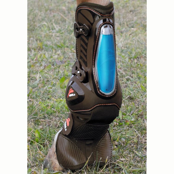 Vorderbeinschutz für Pferde eQuick eShock overreach fluffy