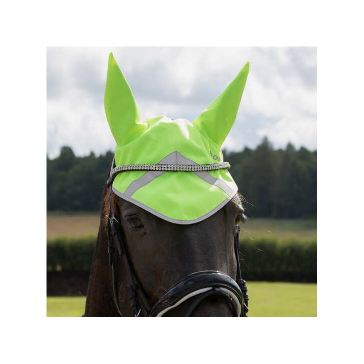 Reflektierende Fliegenhaube für Pferde Horze