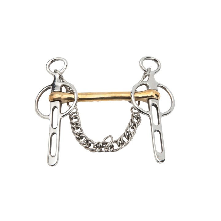 Liverpool-Gebiss für Pferd 2 Schlitze Horka