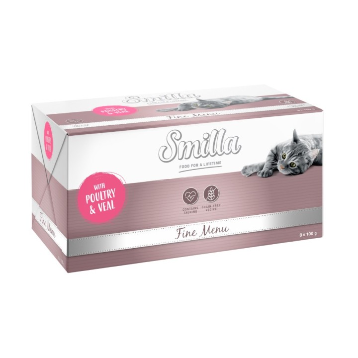 Smilla Schale Fine Menu 8 x 100 g - Geflügel & Kalb