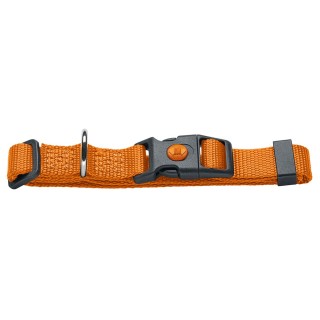 HUNTER Halsband London, orange - Vario Basic Größe M: 30 - 46 cm Halsumfang, 15 mm breit