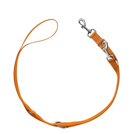 HUNTER Verstellbare Führleine London, orange - 200 cm lang, 10 mm breit