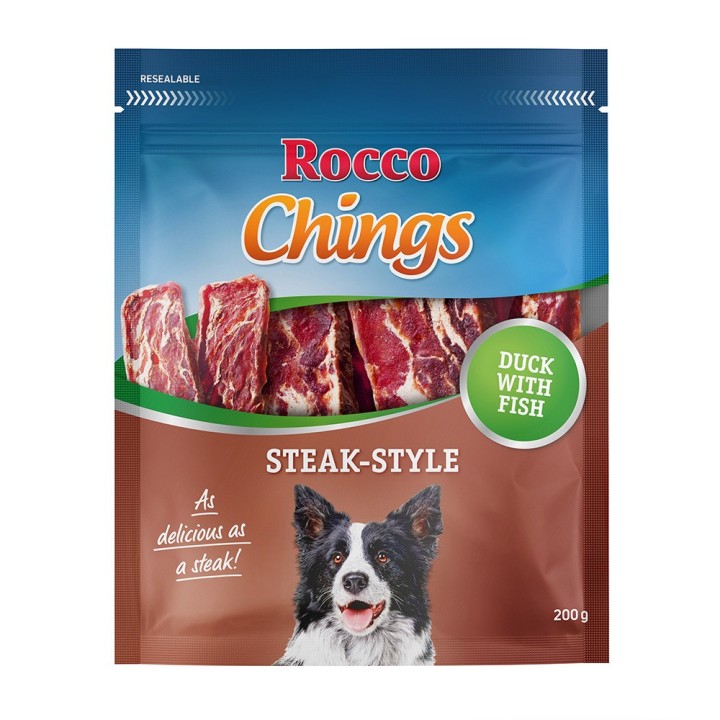 Rocco Chings Steak Style 200 g / Sparpaket % - Entenfleisch 4 x 200 g