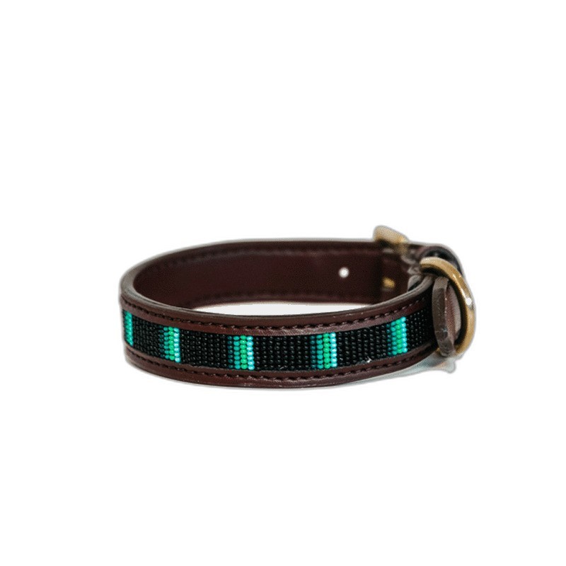 Hundehalsband mit handgemachten Perlen Kentucky