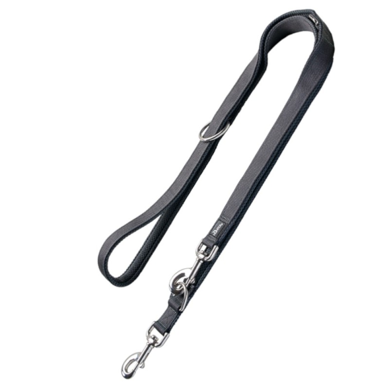 HUNTER Führleine Divo & Maldon, grau - 190 cm lang, 15 mm breit