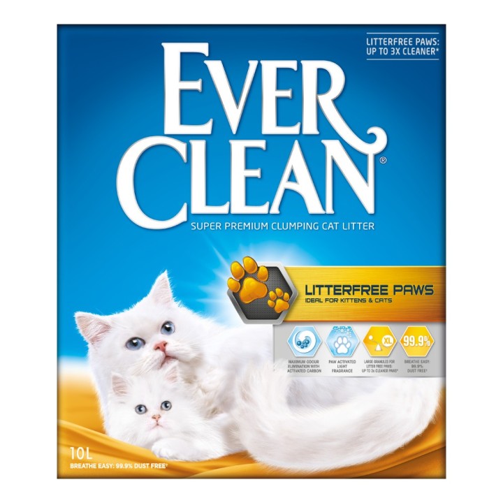 Ever Clean® Litterfree Paws Katzenstreu - Sparpaket: 2 x 10 l