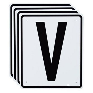 4er-Set Dressurbuchstabenschilder Horka